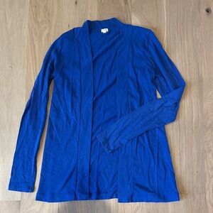 Vibrant Blue Open JCREW Cardigan